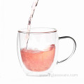 Drinking Glass Cup Mug With Handle